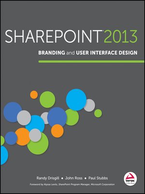 cover image of SharePoint 2013 Branding and User Interface Design